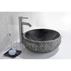 Anzzi Dragons Ash Vessel Sink in Mandy Black LS-AZ144